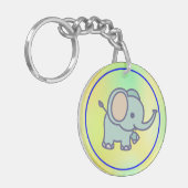 Cute Baby Elephant Cartoon-47767 Sleutelhanger (Voorkant Links)