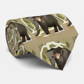 Cute Baby Elephant Child Art Stropdas (Opgerold)