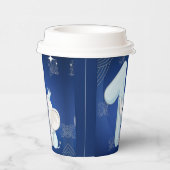 Cute Baby Elephant First Birthday Papieren Bekers (Rechts)