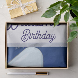 Cute Baby Elephant First Birthday Tissuepapier