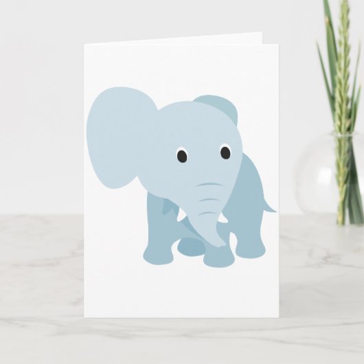 Cute Baby Elephant Kaart (Voorkant)
