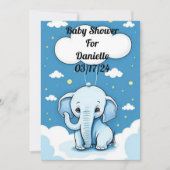 Cute Baby Elephant Kaart (Voorkant)