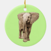 Cute Baby Elephant Keramisch Ornament (Achterkant)