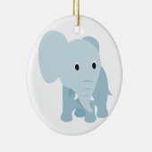 Cute Baby Elephant Keramisch Ornament (Rechts)