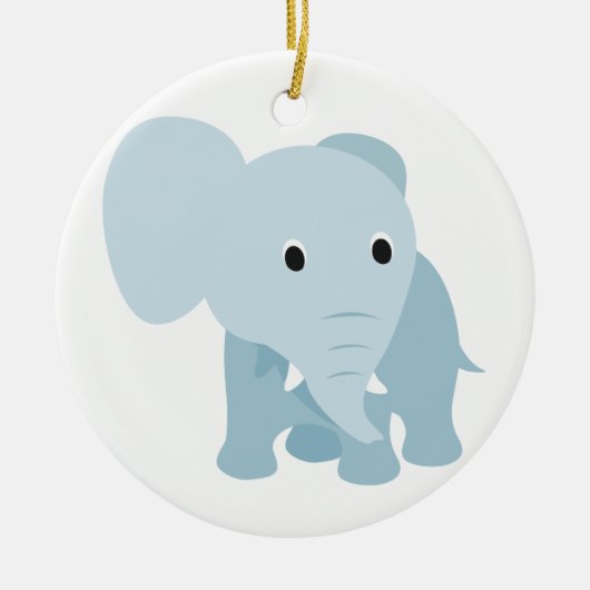 Cute Baby Elephant Keramisch Ornament (Voorkant)