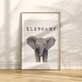  Cute Baby Elephant Kinder Poster