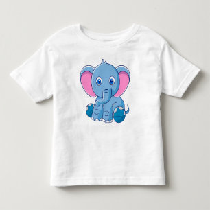 Cute Baby Elephant Kinder Shirts