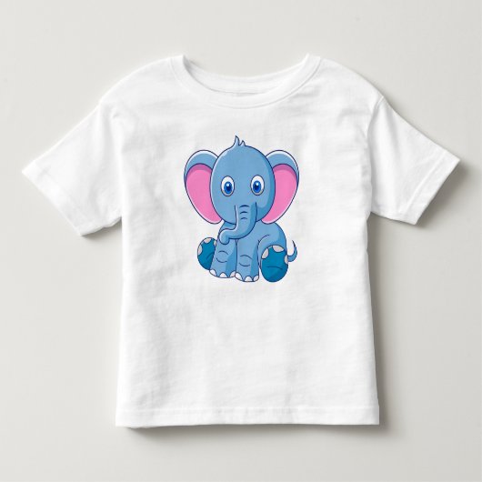 Cute Baby Elephant Kinder Shirts (Voorkant)