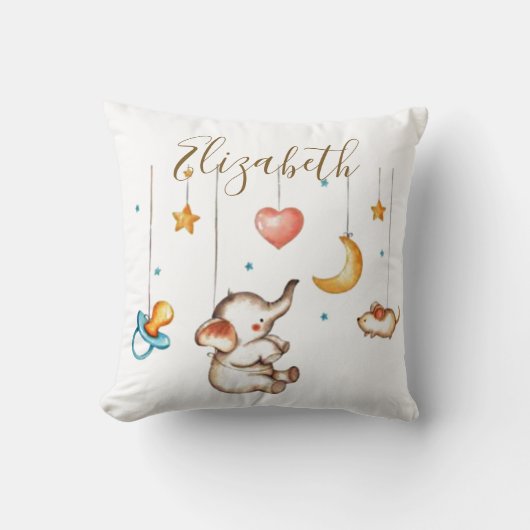 Cute baby Elephant Kussen (Voorkant)