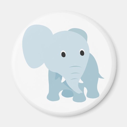 Cute Baby Elephant Magneet (Voorkant)