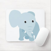 Cute Baby Elephant Muismat (Met muis)