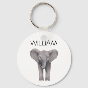 Cute Baby Elephant Name Sleutelhanger