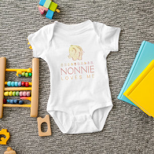 Cute Baby Elephant Nonnie houdt van me Romper
