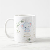 Cute Baby Elephant Oerwoud Greenery Baby shower Koffiemok (Links)