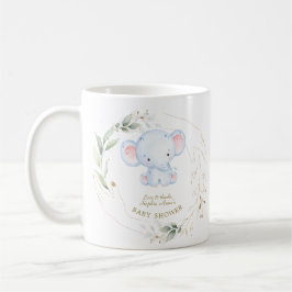 Cute Baby Elephant Oerwoud Greenery Baby shower Koffiemok