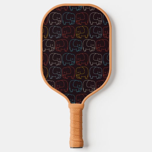 Cute Baby Elephant Pickleball Paddle (Voorkant)