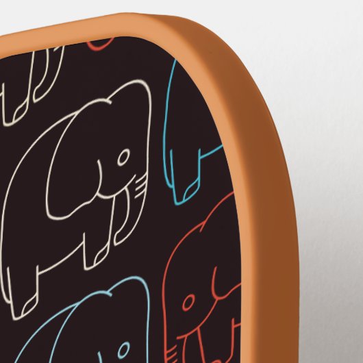 Cute Baby Elephant Pickleball Paddle (Links Detail)