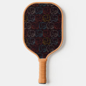Cute Baby Elephant Pickleball Paddle (Achterkant)