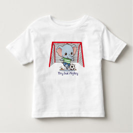 Cute Baby Elephant Playing Soccer  Kinder Shirts