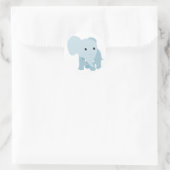 Cute Baby Elephant Ronde Sticker (Tas)