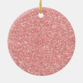 Cute Baby Elephant roze glitter personaliseren Keramisch Ornament (Achterkant)