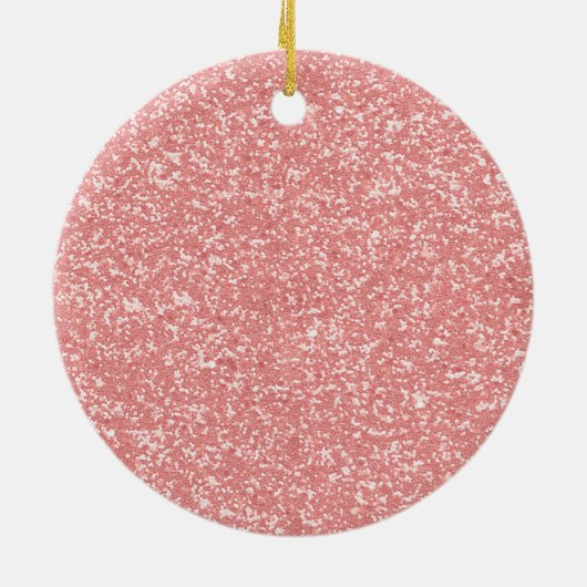 Cute Baby Elephant roze glitter personaliseren Keramisch Ornament (Achterkant)