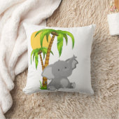 Cute Baby Elephant Sierkussen (Deken)