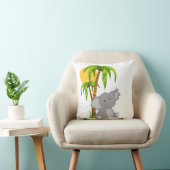 Cute Baby Elephant Sierkussen (Stoel)