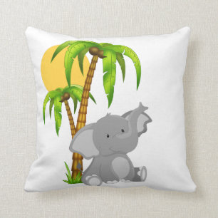 Cute Baby Elephant Sierkussen
