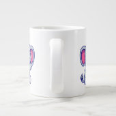 Cute Baby Elephant Sitting Cartoon-23800 Grote Koffiekop (Achterkant)