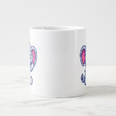 Cute Baby Elephant Sitting Cartoon-23800 Grote Koffiekop (Voorkant)