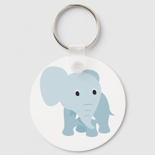 Cute Baby Elephant Sleutelhanger (Voorkant)