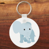 Cute Baby Elephant Sleutelhanger (Voorkant)