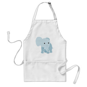 Cute Baby Elephant Standaard Schort