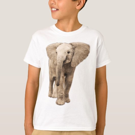 Cute Baby Elephant T-shirt (Voorkant)