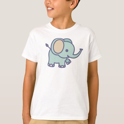 Cute Baby Elephant T-shirt (Voorkant)