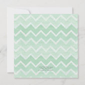 Cute Baby Elephant Wreath Floral Chevron Pattern Kaart (Achterkant)