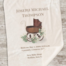 Cute  Baby Eucalyptus Baby Carriage