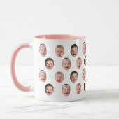 Cute Baby Face Mug with Custom Photos Mok (Links)