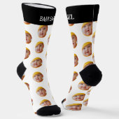 Cute Baby Face Persoonlijke foto Sokken (Gebogen)