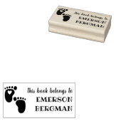 Cute Baby Feet Heart Dit boek behoort tot Rubberstempel (Gestempeld)