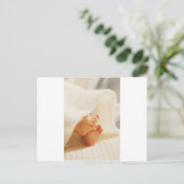 Cute Baby Feet Little Baby Feet Wrapping Blanket Briefkaart (Staand voorkant)