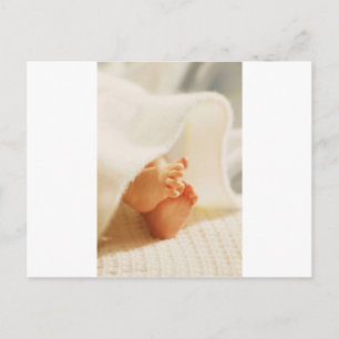 Cute Baby Feet Little Baby Feet Wrapping Blanket Briefkaart