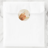 Cute Baby Feet Little Baby Feet Wrapping Blanket Ronde Sticker (Tas)