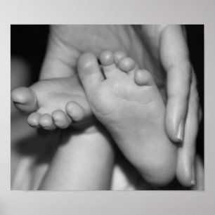 Cute Baby Feet Poster