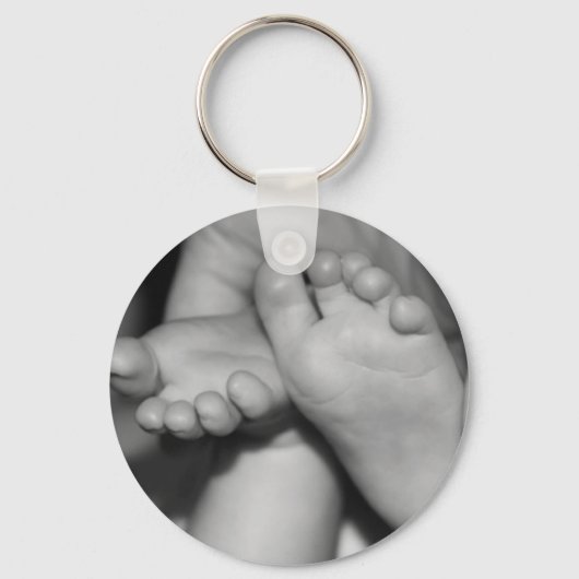 Cute Baby Feet Sleutelhanger (Voorkant)