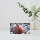 Cute Baby Feet Visitekaartje (Staand voorkant)