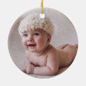 Cute Baby First Kerstland Woodland Forest Animals Keramisch Ornament (Achterkant)