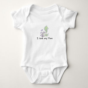Cute Baby Fish I Love my Mimi Romper
