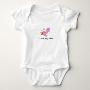 Cute Baby Fish I Love my Mimi Romper